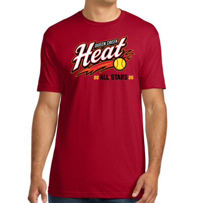All-Stars t-shirt with optional name/number - Red Thumbnail
