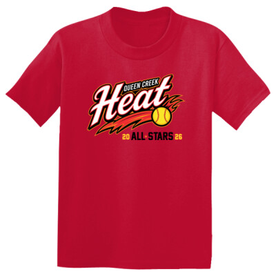 YOUTH Drifit Shirt with optional name/number - Red or White Thumbnail